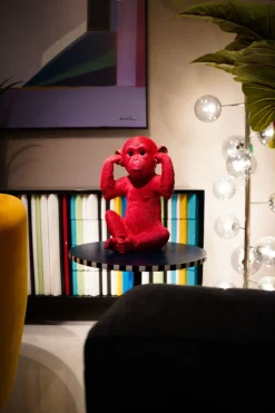 Spardose Monkey Kikazaru Rot