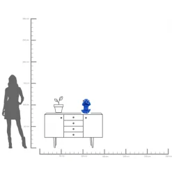 Spardose Monkey Mizaru Blau