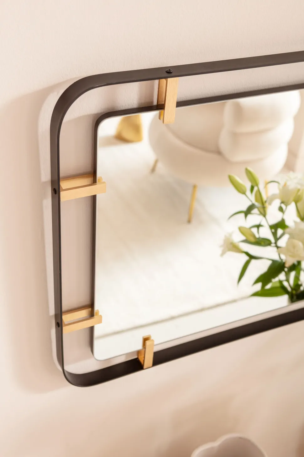 Spiegel Betsy Frame Rectangular Metal 55x165cm