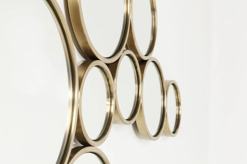 Spiegel Bubbles Brass 38x93cm