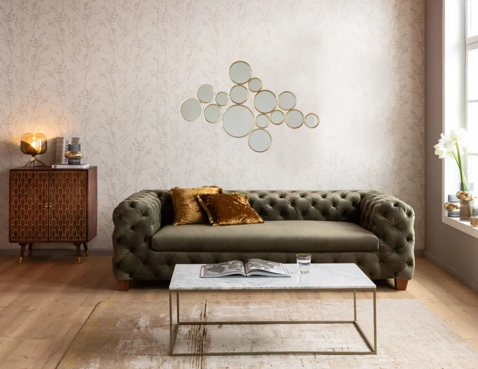 Spiegel Bubbles Brass 38x93cm