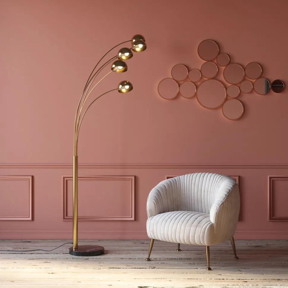 Spiegel Bubbles Brass 38x93cm