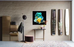 Spiegel Clip Brass 32x177cm