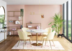 Spiegel Curve Brass Ø100