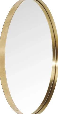 Spiegel Curve Brass Ø100