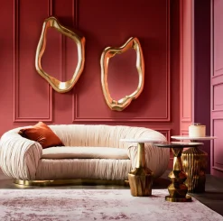 Spiegel Hologram Gold 119x76cm