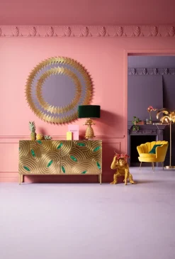 Spiegel Solare Gold Ø132cm