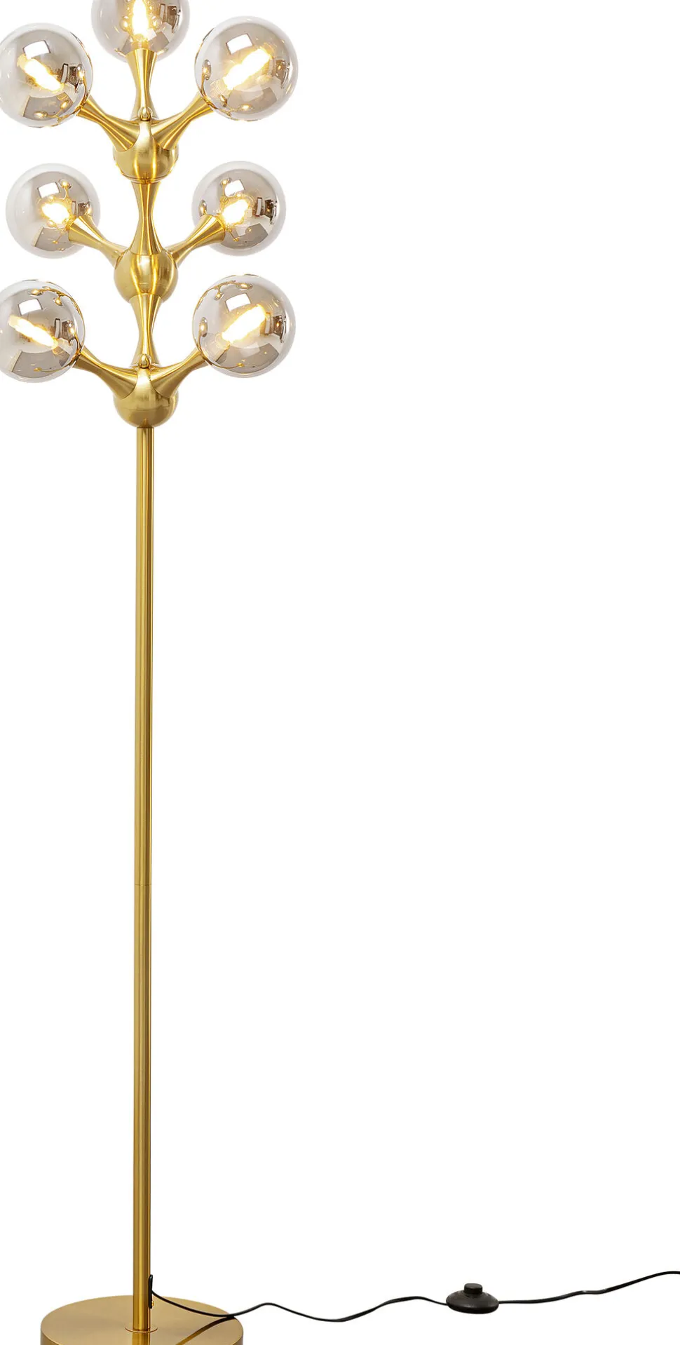Stehleuchte Atomic Balls Brass 174cm