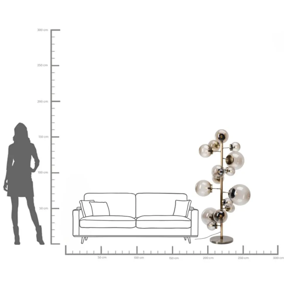 Stehleuchte Balloon Smoke 160cm