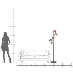 Stehleuchte Calotta Antico 5er