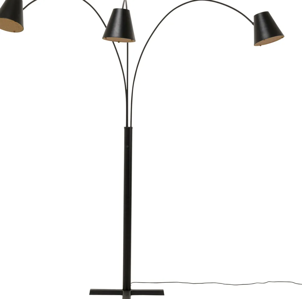 Stehleuchte Cappellino Schwarz Matt