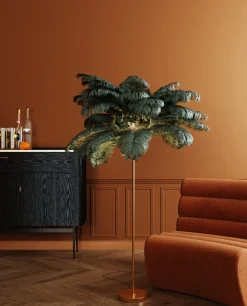 Stehleuchte Feather Palm Grün 165cm