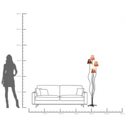 Stehleuchte Flexible Mocca Cinque