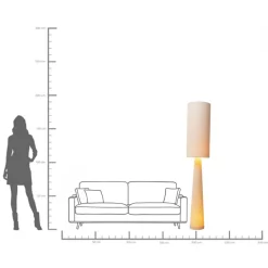 Stehleuchte Marleen Beige Boucle 190cm