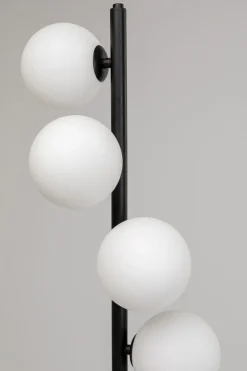 Stehleuchte Scala Balls Milky Schwarz 160cm