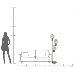 Stehleuchte Supernova Smoky