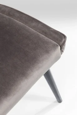 Stuhl Black Marshall Velvet Grau