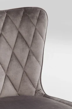 Stuhl Black Marshall Velvet Grau