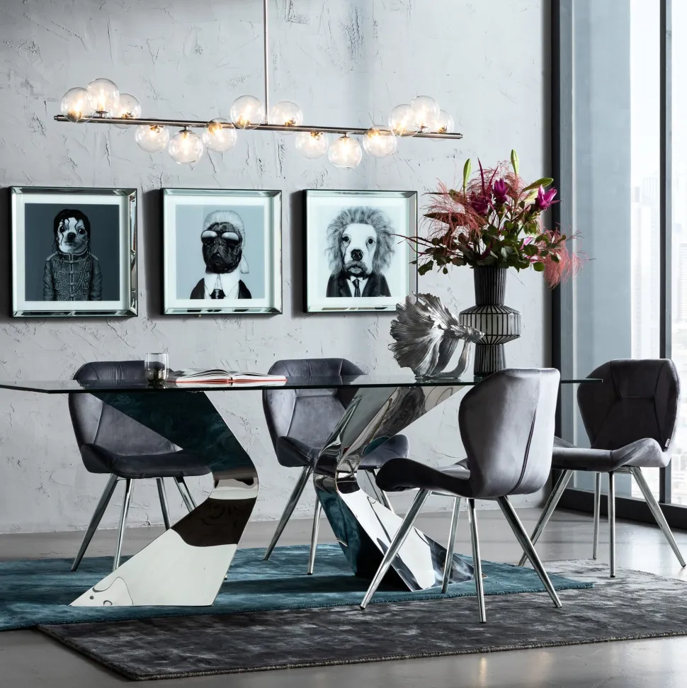 Stuhl Viva Grau Chrom