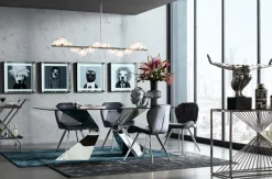 Stuhl Viva Grau Chrom