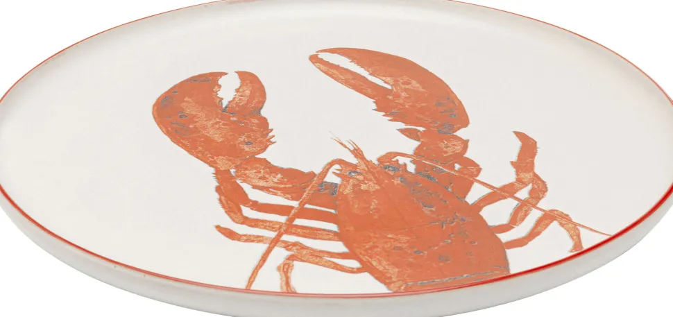 Teller Crabes Rot Ø27cm Sortiert