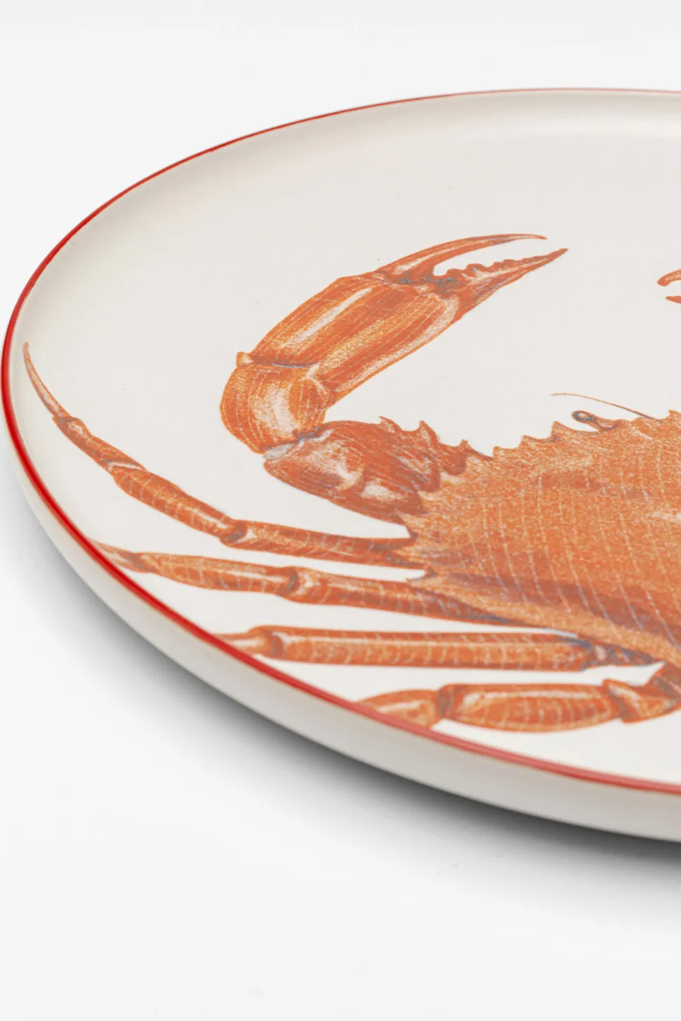 Teller Crabes Rot Ø27cm Sortiert