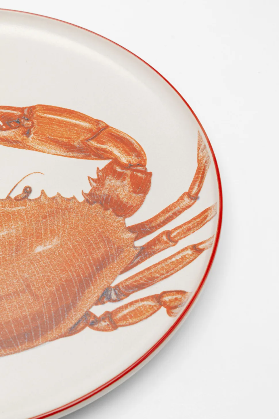 Teller Crabes Rot Ø27cm Sortiert