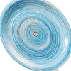 Teller Swirl Blau Ø27cm