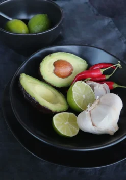 Teller Tief Organic Black Ø22cm