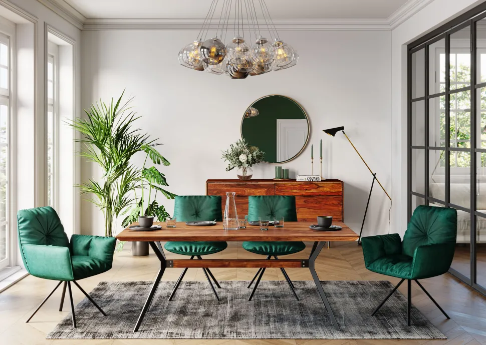 Tisch Downtown Walnuss 180x90cm