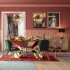 Tisch Gloria Gold 100x200cm