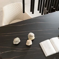 Tisch Gloria Schwarz Keramik Schwarz 200x100cm