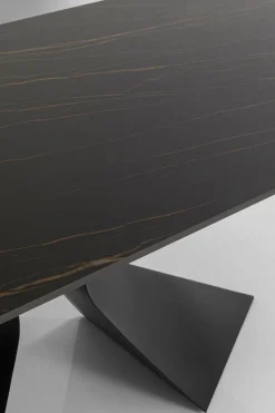 Tisch Gloria Schwarz Keramik Schwarz 200x100cm