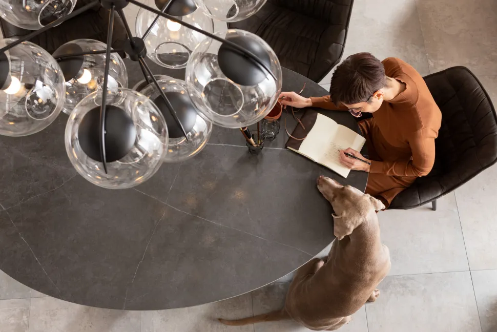 Tisch Grande Possibilita Schwarz 180x120cm