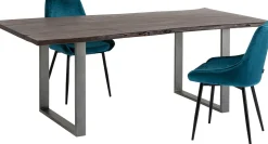 Tisch Harmony Dunkel Rohstahl 160x80