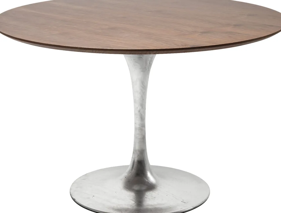 Tisch Invitation Set Walnuss Zink Ø120cm