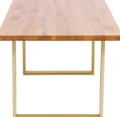 Tisch Jackie Eiche Messing 160x80