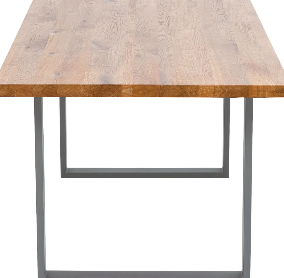 Tisch Jackie Eiche Rohstahl 200x100