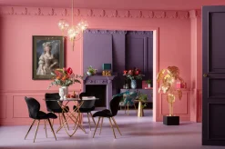 Tisch Molekular Gold Ø120cm