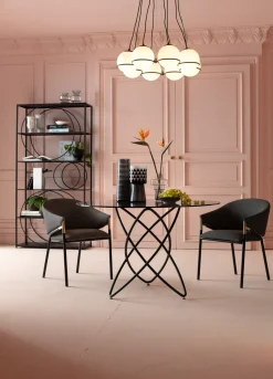 Tisch Molekular Schwarz Ø120cm