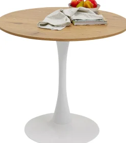 Tisch Schickeria Eiche Weiß Ø80cm