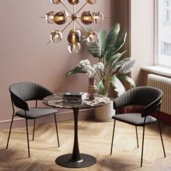 Tisch Schickeria Marmor Schwarz 80cm