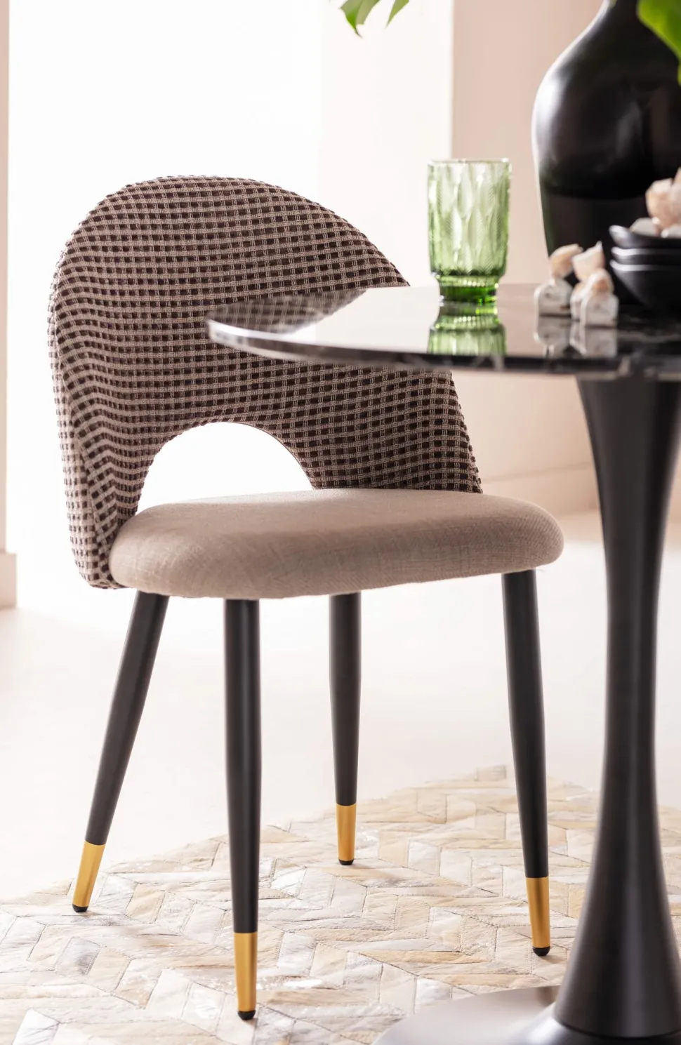 Tisch Schickeria Marmor Schwarz 80cm