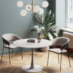 Tisch Schickeria Marmor Weiß Ø110cm