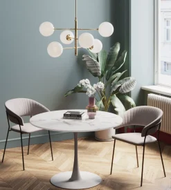 Tisch Schickeria Marmor Weiß Ø110cm