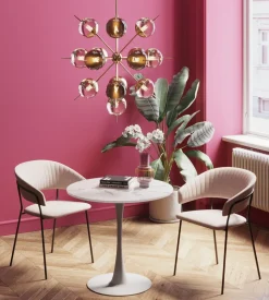 Tisch Schickeria Marmor Weiß Ø80cm