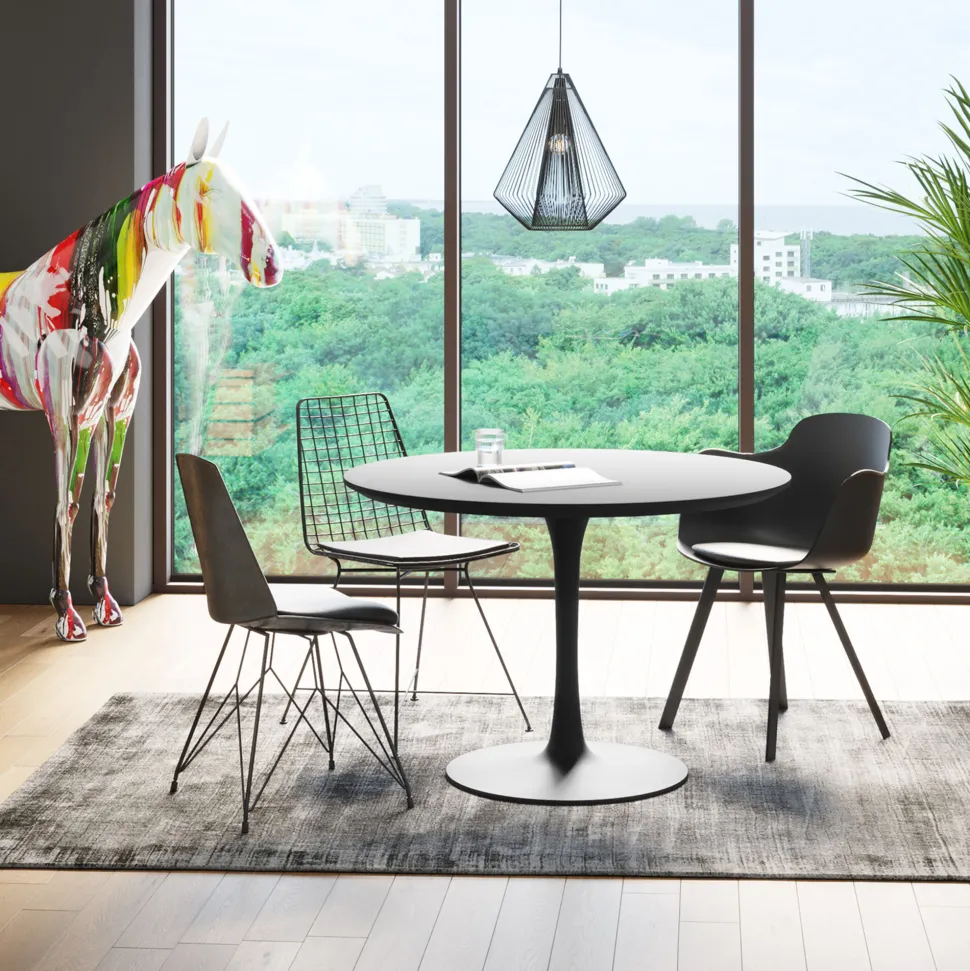 Tisch Schickeria Schwarz Ø110