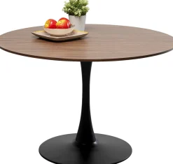 Tisch Schickeria Walnussoptik Schwarz Ø110cm