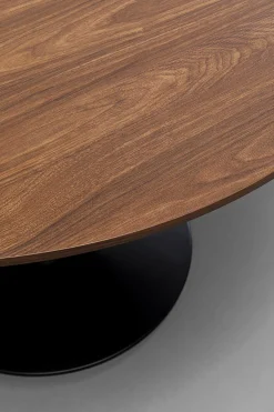 Tisch Schickeria Walnussoptik Schwarz Ø110cm