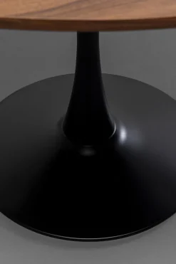 Tisch Schickeria Walnussoptik Schwarz Ø110cm